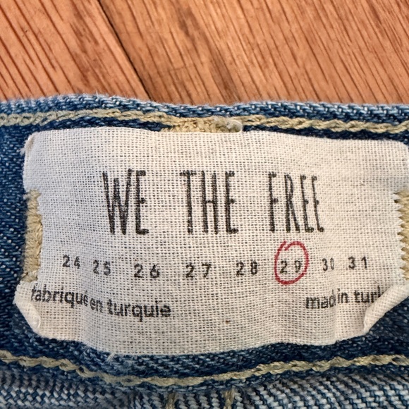 We The Free Straight Blue Jeans Size 29 Womens - Picture 7 of 10